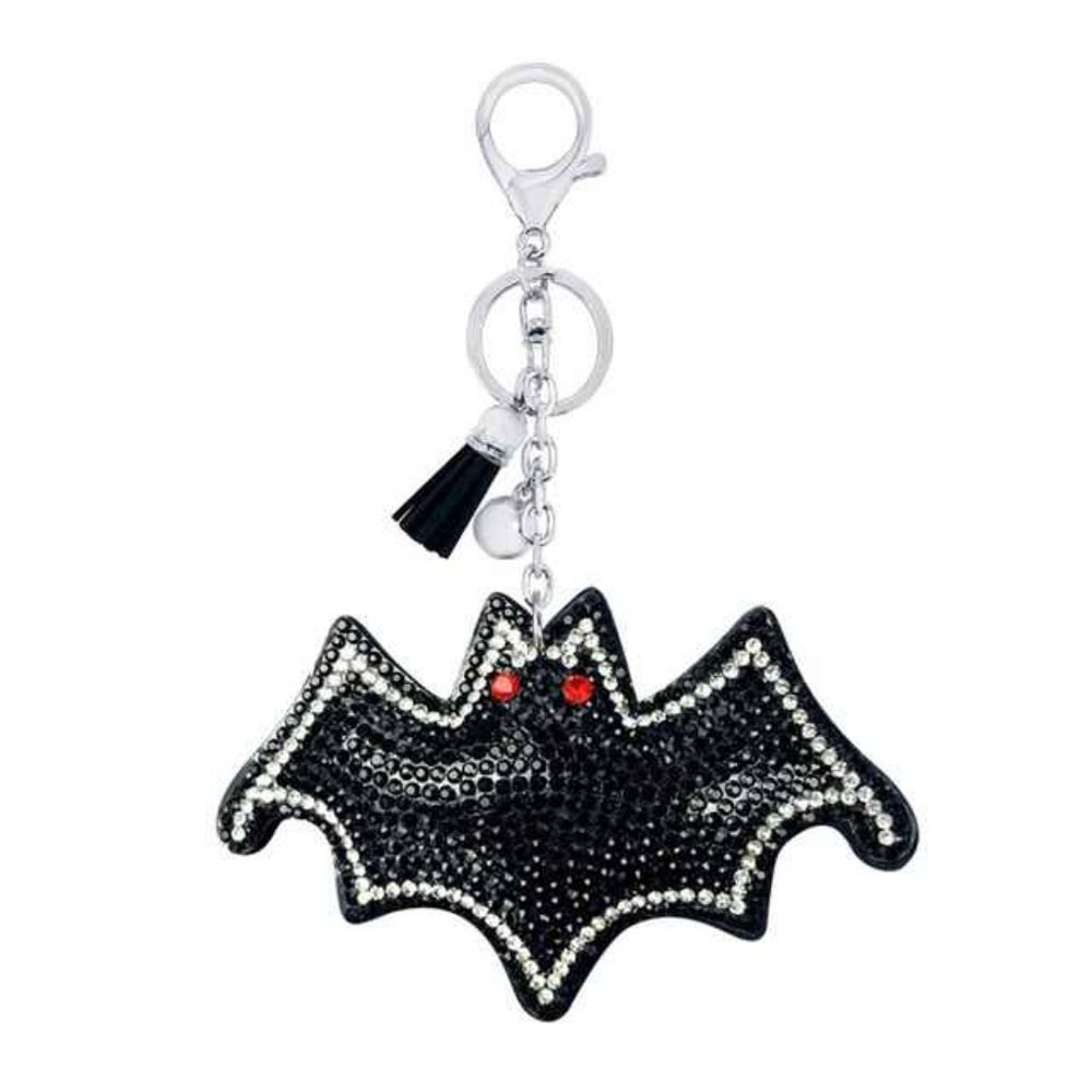 Bat Shaped Rhinestone Embellished Keychain/Bag Charm NWT